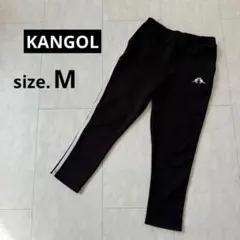 【KANGOLカンゴール】ジャージパンツ・サイドライン・ウエストゴム◇黒【Ｍ】のサムネイル