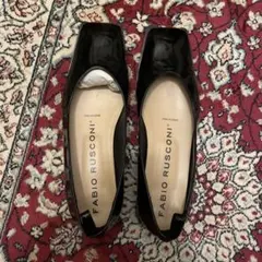 FABIO RUSCONI ブラック　パンプス　35