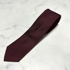 極美品　ブリックハウス　ネクタイ　赤系　ワインレッド　ボルドー　シルク　はっ水のサムネイル