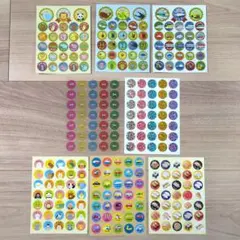 ごほうびシール　丸シール　まとめ売り　セット　大量　ステッカー　出席シール