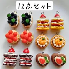 ケーキチャームセット フェイクスイーツ お菓子 まとめ売りハンドメイドパーツ