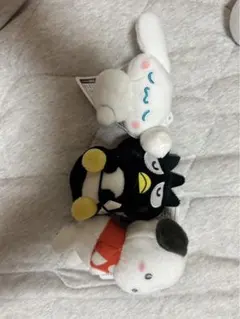 サンリオむにゃすやマスコットぬいぐるみ　こぎみゅん　バッドばつ丸　シナモンロール