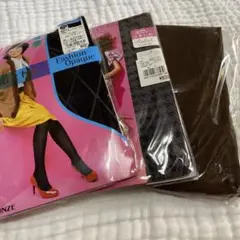 タイツ　柄入　アツギ　グンゼ　3足