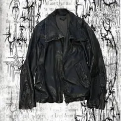 Y2K grunge お兄系 平成初期 変形 leather jacket M
