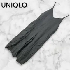 『UNIQLO』 ユニクロ (M) / キャミソールサロペット リネンブレンド