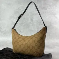 極上美品✨GUCCI アクセサリーポーチ ワンショルダー GGキャンバス