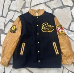 90s Steichens スタジャン 黒 刺繍 - メルカリ