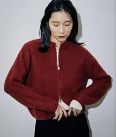 HANNE クルーネックドライバーズニット