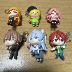 カラフルピーチ　キーホルダーセット(うり、どぬく、じゃぱぱ、シヴァ、のあ、えと)