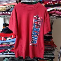 90sヴィンテージМニカラグア製NFLレッドtシャツUSA直輸入メンズ古着ユニセのサムネイル
