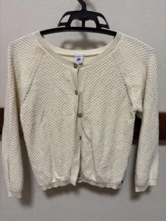 PETIT BATEAU アイボリー カーディガン 128cm