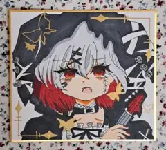手描きイラスト アナログ 魔法少女ノ魔女裁判 桜庭エマ まのさば