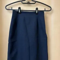NANO universeナノユニバース ネイビー タイトスカート スリット入り