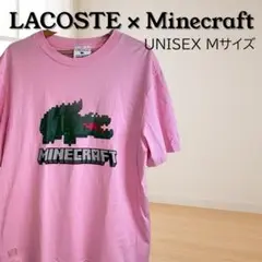 LACOSTE × Minecraft コラボ ピクセルクロコダイル ピンク M