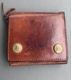 整*屋様 ROTAR 二つ折り革製財布　茶色のサムネイル