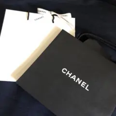 CHANEL ショップ袋 黒と白のセット