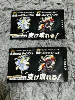 色違い ミライドン コライドン 2枚
