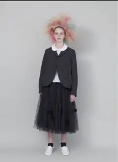 COMME des GARÇONS GIRL チュールスカート ネイビー COMME des GARCONS GIRL（コムデギャルソンガール）ひざ丈