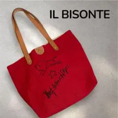 レッド トートバッグ