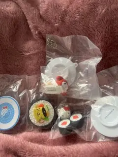 サンリオお寿司キーチェーン ハローキティ、マイメロディ、ポムポムプリン3点セット