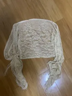 パーティードレス　レースボレロ　ホワイト　ベージュ