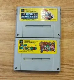 スーパーマリオワールド　スーパーマリオカート　SFC セット