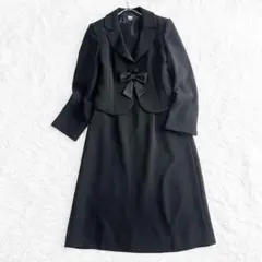 東京イギン ブラックフォーマルセットアップ ワンピース ジャケット リボン付き