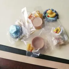 【ガチャ】あひる公園 噴水 あひる温泉 風呂桶 ミニチュア フィギュア 鳥