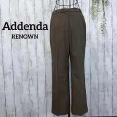 レナウン/ストレートパンツ ウール混紡 ブラウン オフィカジ 秋冬コーデ