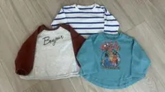 長袖Tシャツ　90センチ　3枚セット