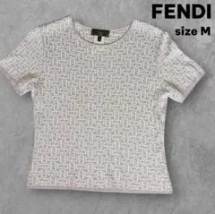 最終値下◇【ほぼ新品】FENDI ズッカ柄 FF半袖ニット ライトブルー