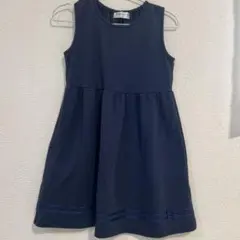 むーのんのん　ネイビー ノースリーブワンピース　130