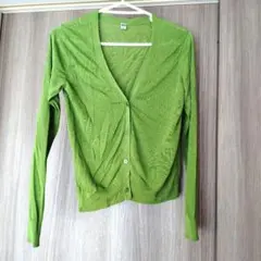 UNIQLO グリーン カーディガン Mサイズ