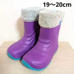 【19/20cm】POOKIES スノーブーツ パープル・紫