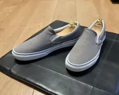 VANS グレー スリッポン 9H 27.5cm