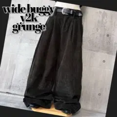 archive corduroy wide buggy pants y2k