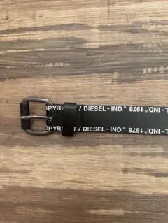 DIESEL スタッズロゴ レザーベルト 黒 95 Y2K - メルカリ