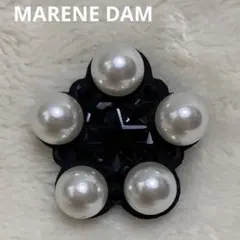 【新品未使用】MARLENE DAM ITALY パール&ビジューブローチ①のサムネイル