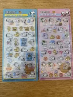 ボンボンドロップシール　ディズニー　スヌーピー　2枚セット