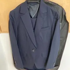 ネイビー　ストライプ　スーツ3点セット　洋服の青山
