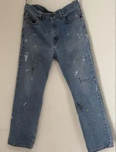 Faded Glory ペイントデニムパンツ 33x30 ペンキ加工のサムネイル