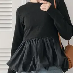 titivate ペプラム長袖トップス バルーンのサムネイル