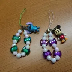 ディズニー ミッキー＆スティッチ キーホルダー