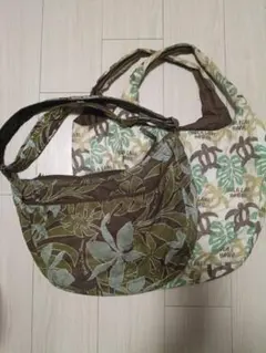 Hula Lani フララニ軽量トートバッグマチ付・ショルダーバック2点セット