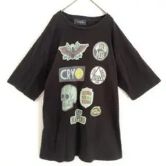 MILKBOY WAPPEN Tシャツ 大きめ ブラック