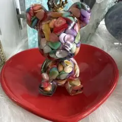 天然石 クマ アメジストや水晶、レジン