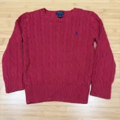 Polo Ralph Lauren ケーブルニット セーター レッド 6