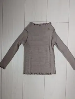 アプレレクール　長袖 カットソー 100cm ブラウン チェック柄