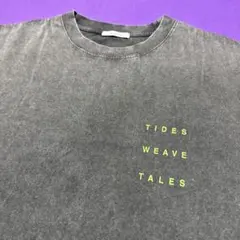 BAYFLOWグレー Tシャツ TIDES WEAVE TALES Lのサムネイル