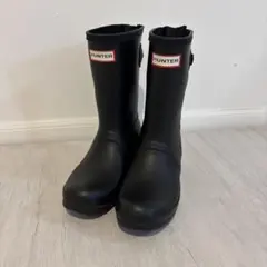 HUNTER ブラック 長靴 バックル付き